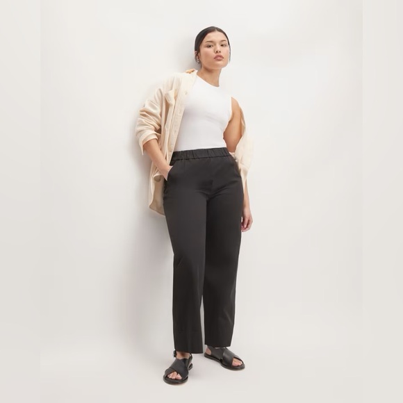 Everlane Pants - NWT Everlane The Easy Pant Black Size L Straight Leg